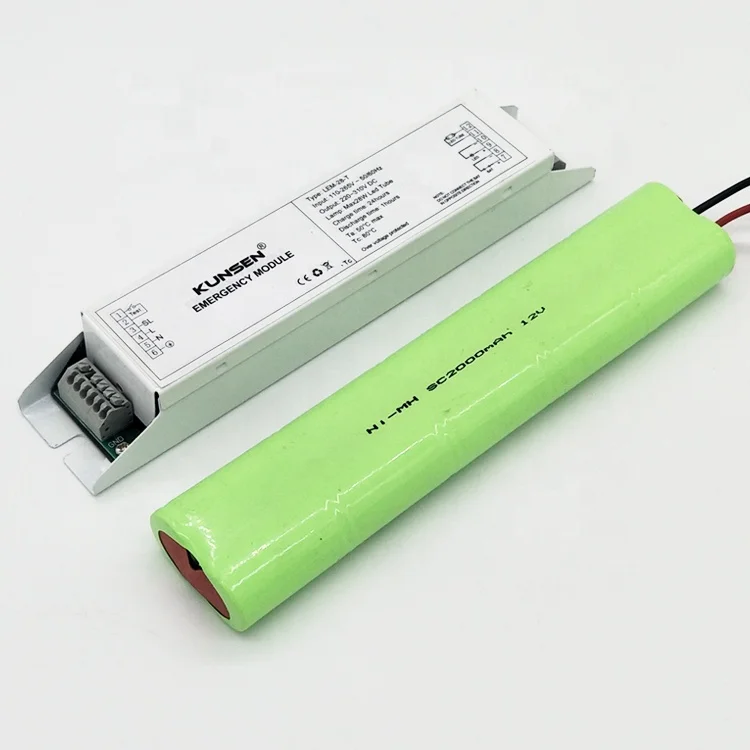 LED emergency battery backup ballast