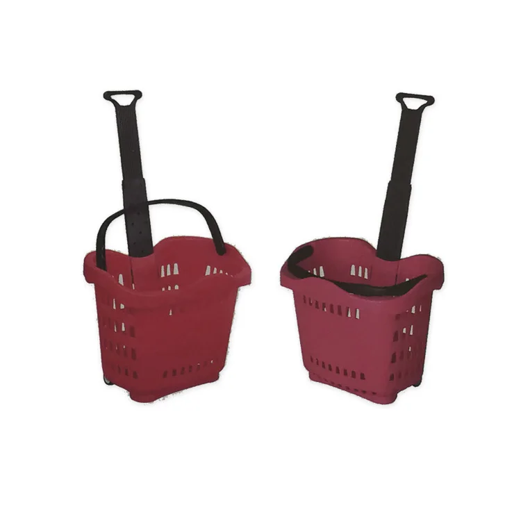 China supplier high quality colorful supermarket plasticshopping basket