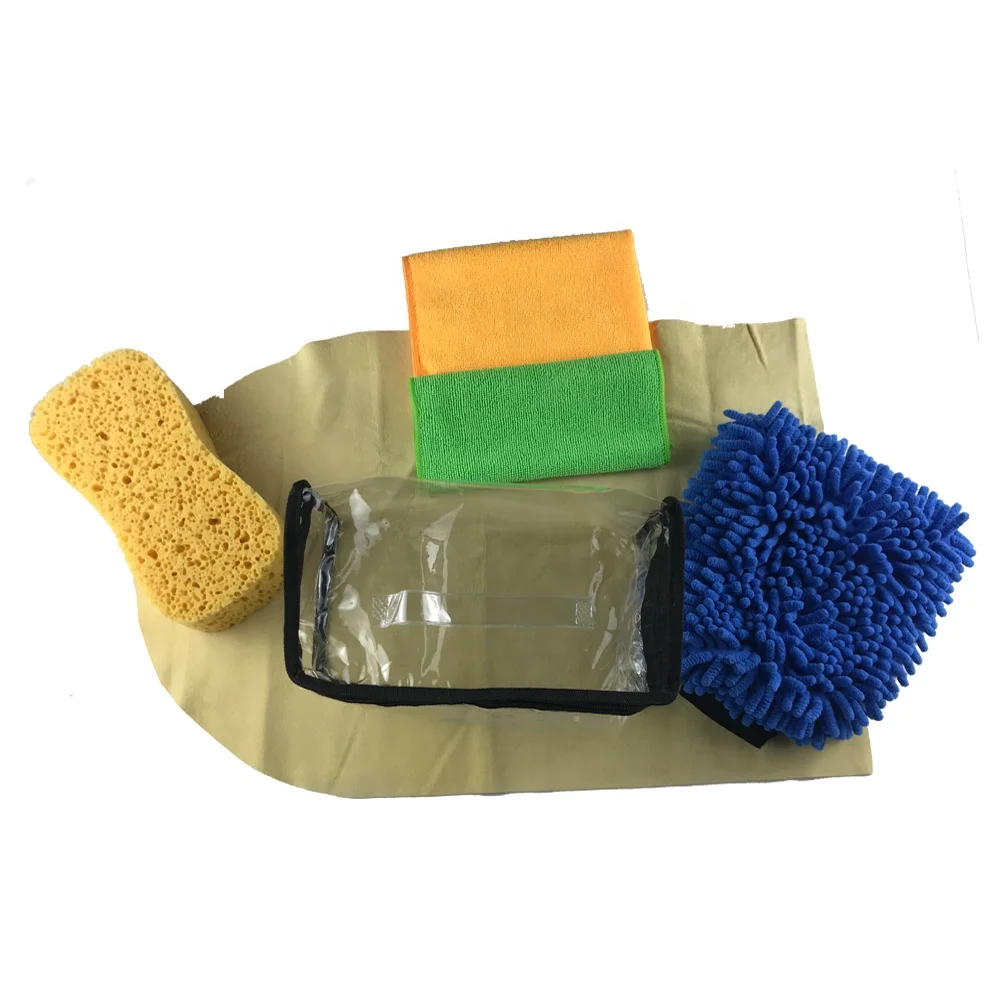 Household portable car washing and cleaning tool kit