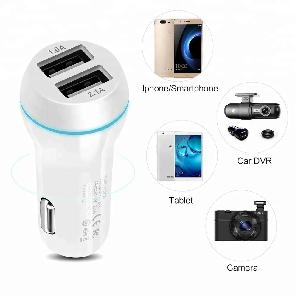 USB 3.0 Dual USB Car Charger Adapter fast charging portable power adapter supply