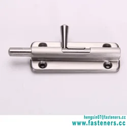 High-quality  Home Door Security Guard sliding mortise Latch Bolt Gate Door Lock Stainless Steel Spring Loaded