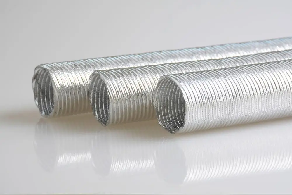 Thermo-Flex Aluminum foil corrugated tube pipe hose heat shield sleeves making forming machine for automotive air exhaust duct