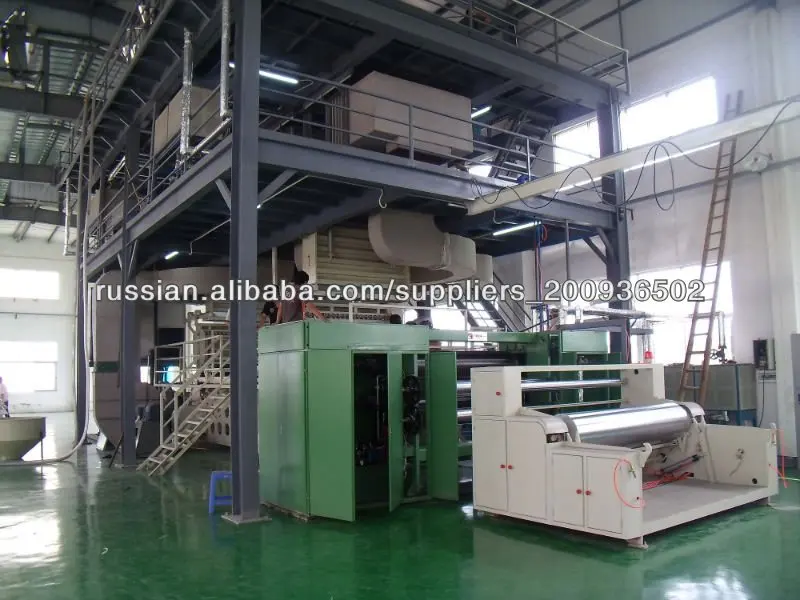 
 100% Full automatic Computer controlled Single S Unwoven Production Equipment  