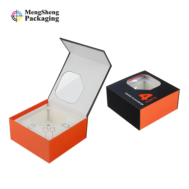 Custom open display packaging boxes cardboard bakery cake sweet rose gift box clear windows and bow kraft paper box with window