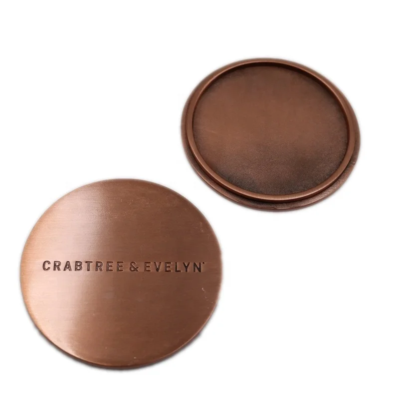 High Quality engrave logo metal copper Aromatherapy lid candle lid