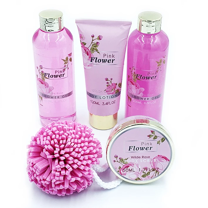 
2019 latest fashion moisture body scrub bubble bath beauty item spa gift set 