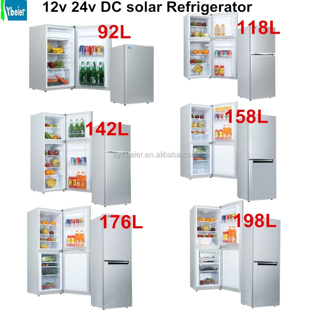 12v 24v Solar refrigerator fridge freezer solar powered fridge freezer