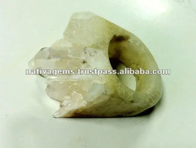 Прозрачные высококачественные кольца с кристаллами