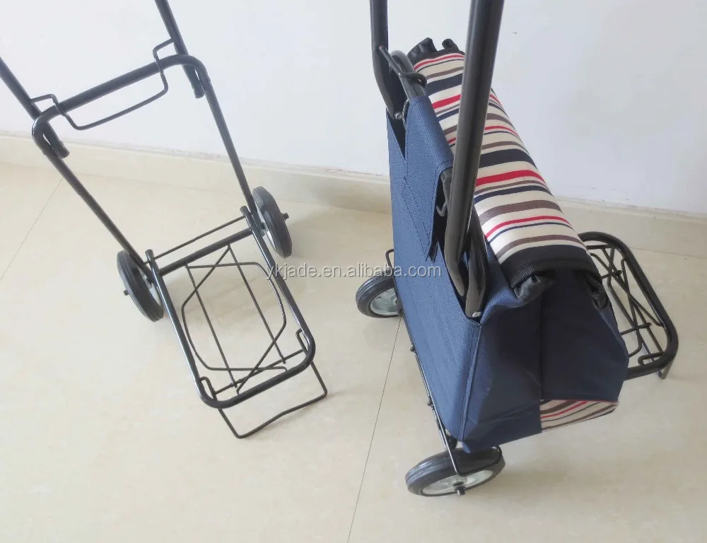 Folding metal hand truck High quality hand trolley foldable luggage cart