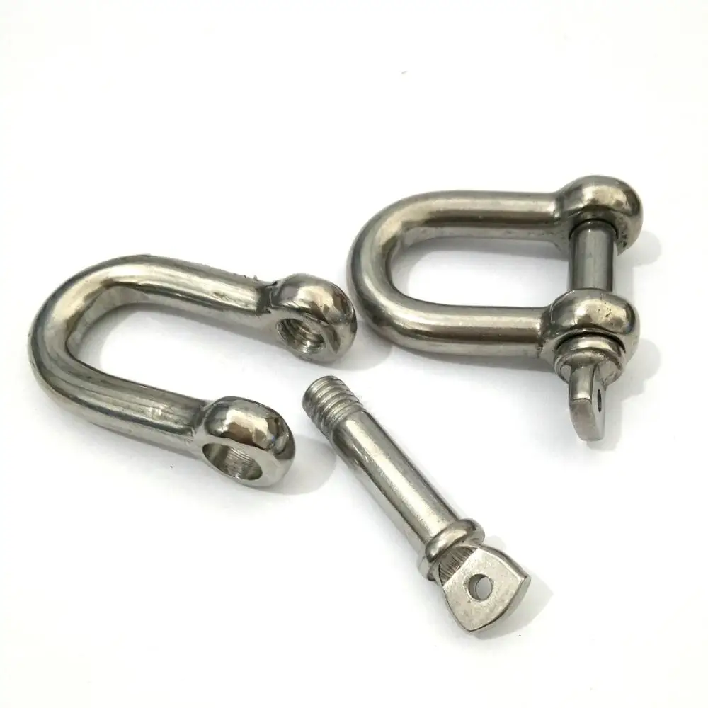 M4 - M24 Stainless steel D type Shackles