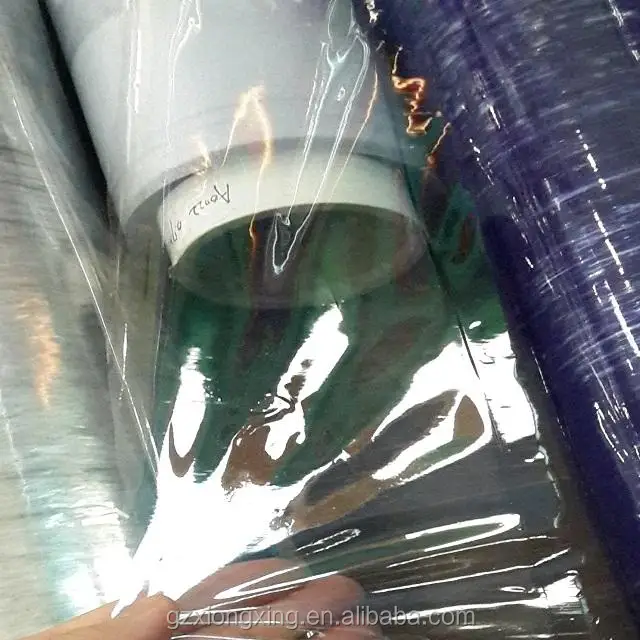factory roll soft hot blue color transparent protective pvc film use for packing mattress and furniture
