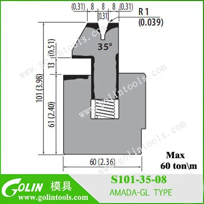 
Amada Hemming dies S135-26-08 tools and tooling spring hemming dies 