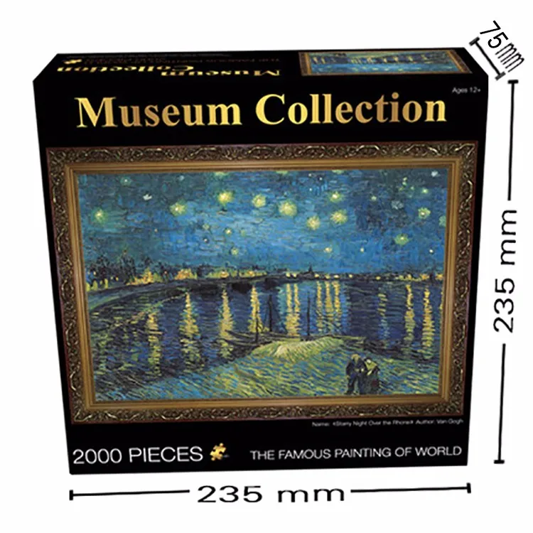 2017 Hot Sale Jigsaw Puzzle Game 2000 Pieces Paper Puzzle from Shenzhen China