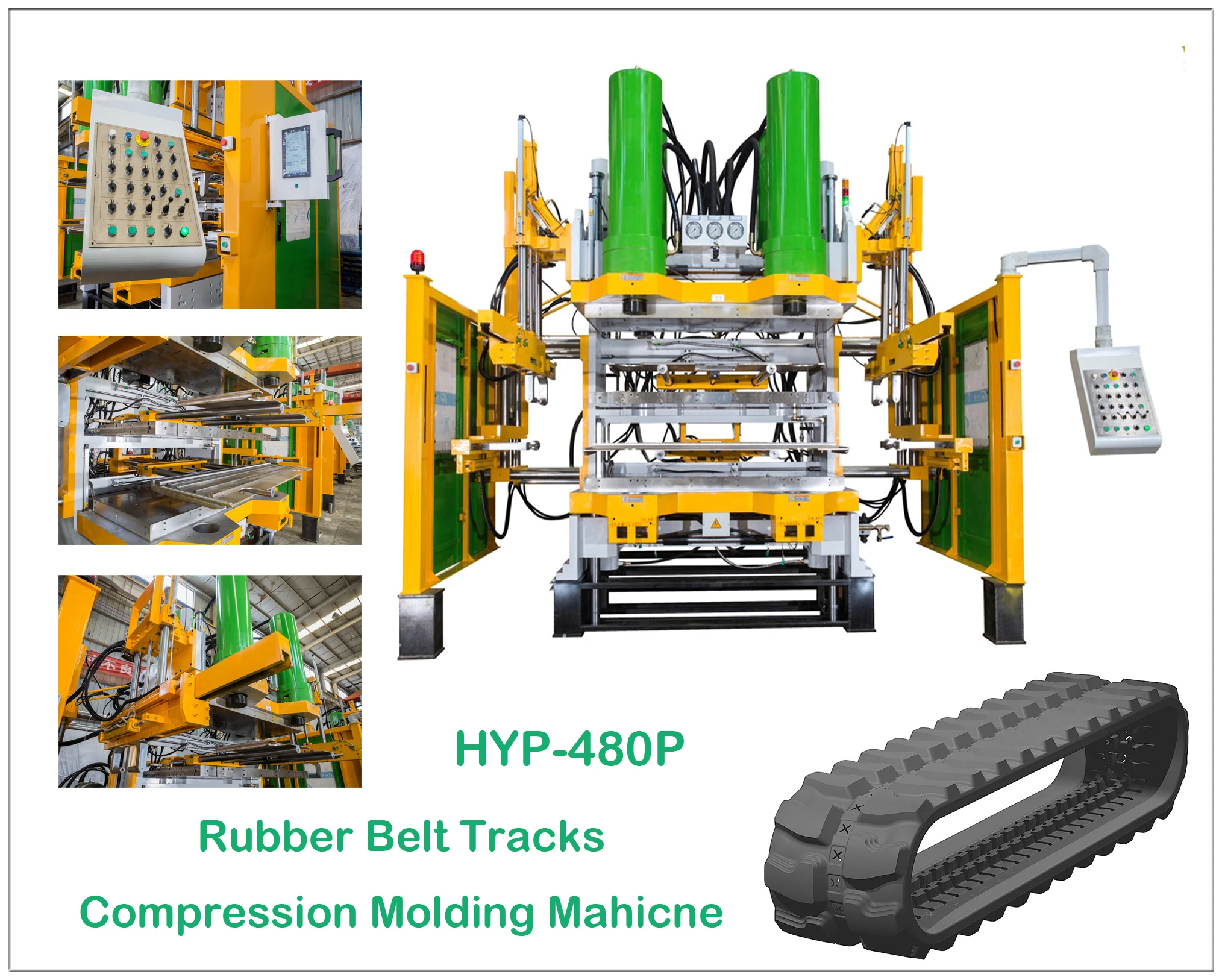 Manufacturer Price rubber vulcanizing machine for track belt making rubber product making machinery