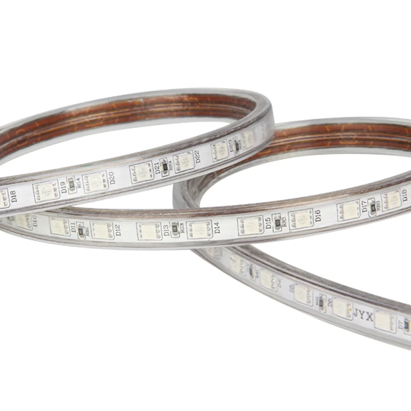 High flexibility With silicone transparence waterproof connector 5050 Rgb Strip smart strip lights