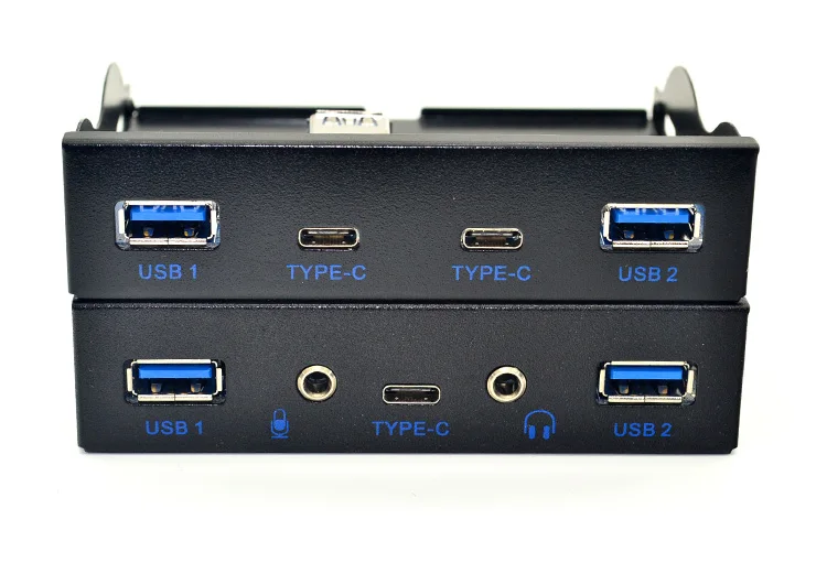  Передняя панель 3 5 дюйма с расширительным диском 2 USB-порта 0 + Type C HD-аудио порта