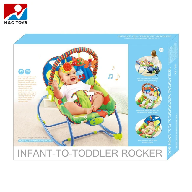 Safety Electric Rocking Chair Baby Bouncer Vibrating With Music