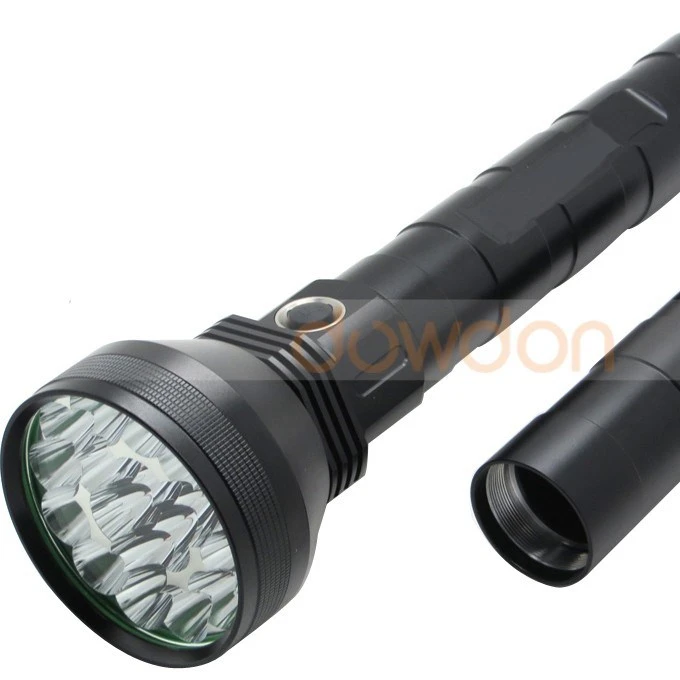 High Power 22000LM 18*T6 LED Flashlight High Bright Torch Rechargeable Tactical Light
