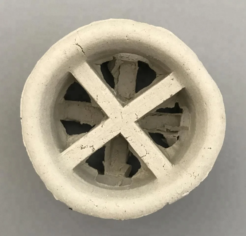 120mm/150mm ceramic random packing cross partition ring