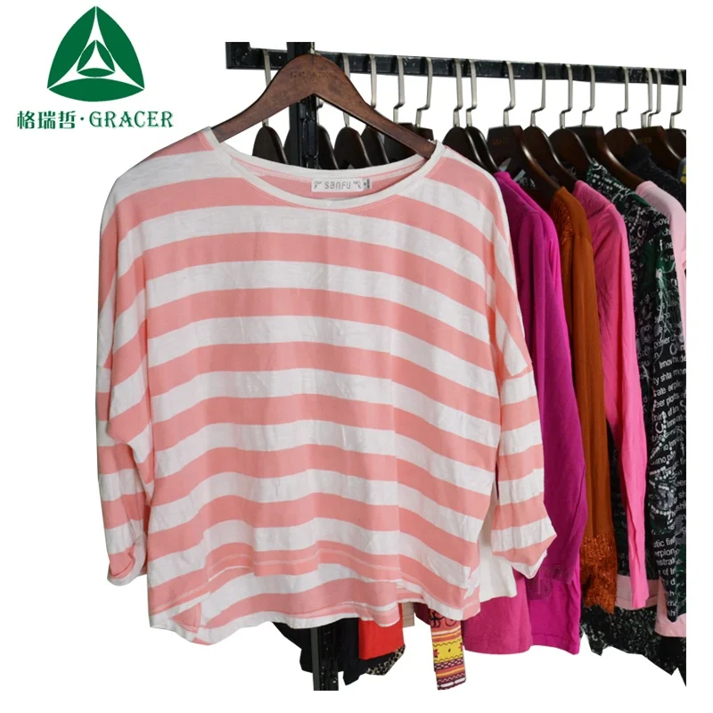 used clothing bale used clothes in kg ladies fashion T-shirt second hand clothes in usa