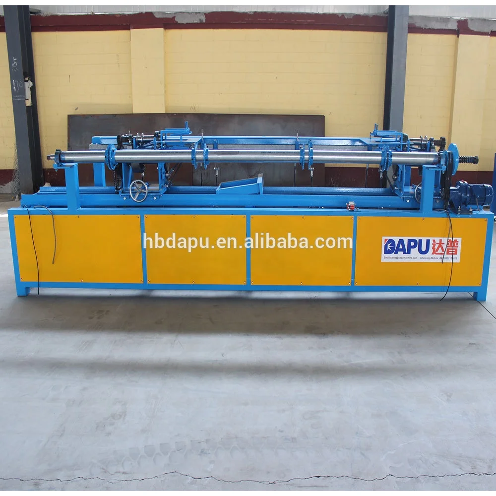 Semi automatic single wire chain link making machine