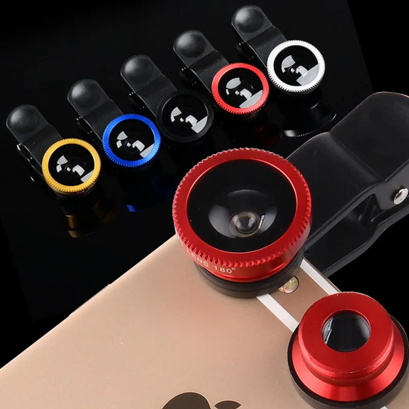 Fish eye lens 3 in 1 universal mobile camera lens fisheye lenses for phone7/7plus
