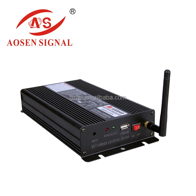 AS-940 600W Emergency Electronic Auto Siren electronic compact alarm amplifier siren with dashboard switch panel