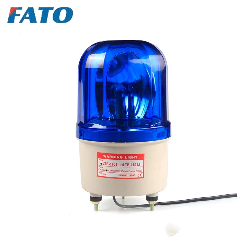 
FATO LTE-1101 12V 24V 110V 220V Revolving Rotary Warning Light,Rotator beacon solar auto flashing light 