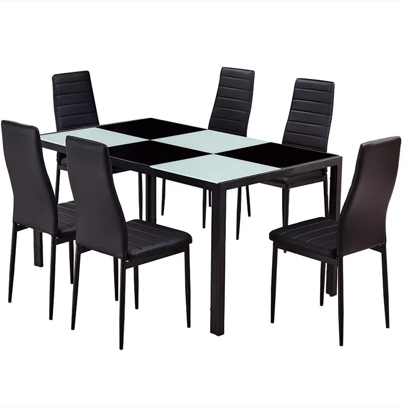 wholesale 12mm tempered glass cheap japanese dining table with bench set