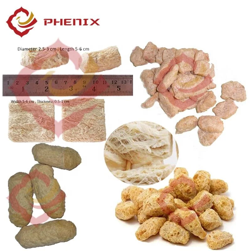 Soya Meat/Soya nuggets/Textured Soya Protein Processing Machines from Phenix Machinery