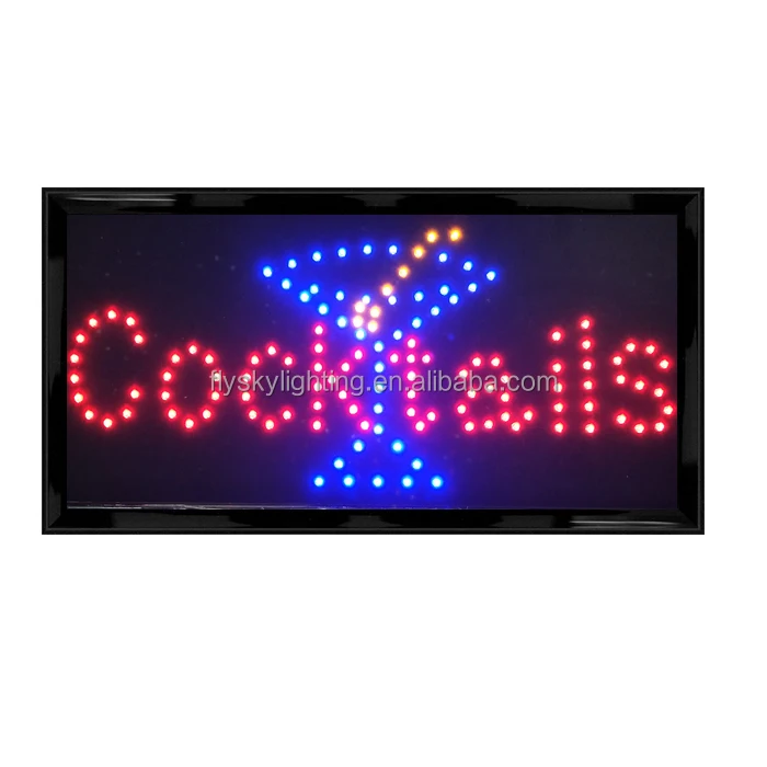 LED OPEN Sign Electric Billboard Bright Advertising Board Flashing Window Display Sign with Motion