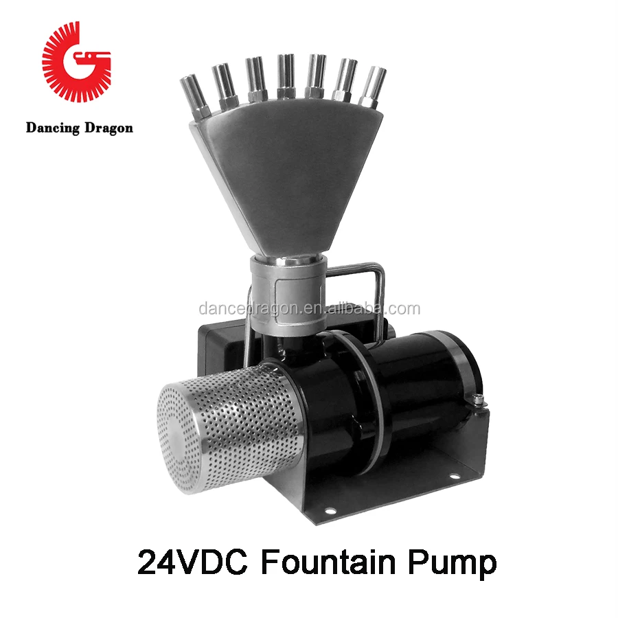 300W Variable Speed Water Pump 24VDC DMX512 Control for Musical Water Pond  Fountain Application