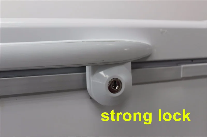 commercial use popular big 433L dc power solar freezer with glass door inside