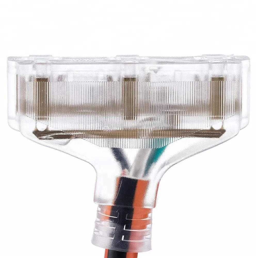 3 Conductor Triple Tap Outdoor Extension Cord -10 Gauge 50 Ft. 10/3 with Lighted Ends