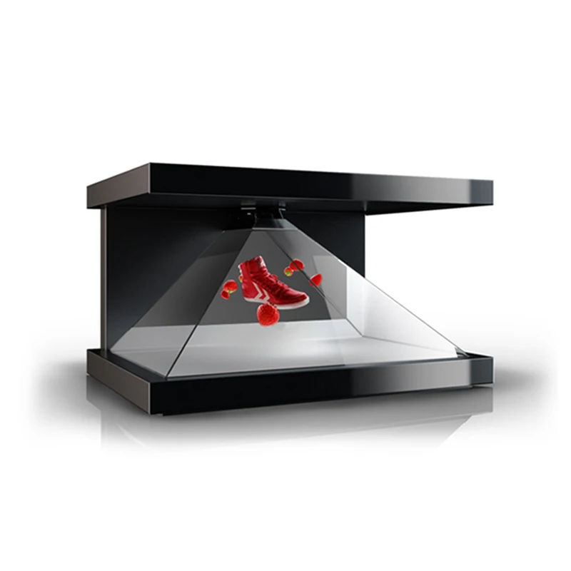 
Full HD 3D Holographic showcase 3 sides portable advertising hologram 3d display for advertising 