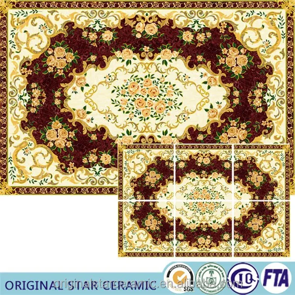 Huge Size Carpet Tiles 1200X1800mm Decorative Ceramic Carpet Tile