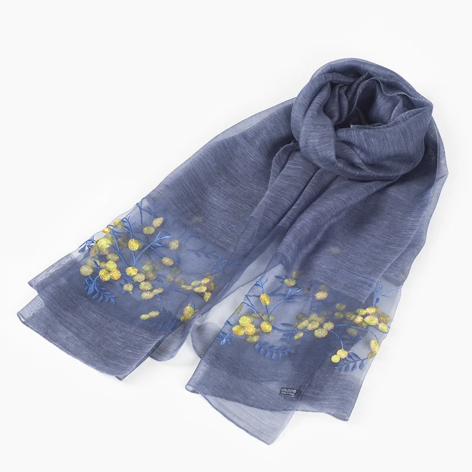 Rulan customized soft silk and wool twill scarf women hijab