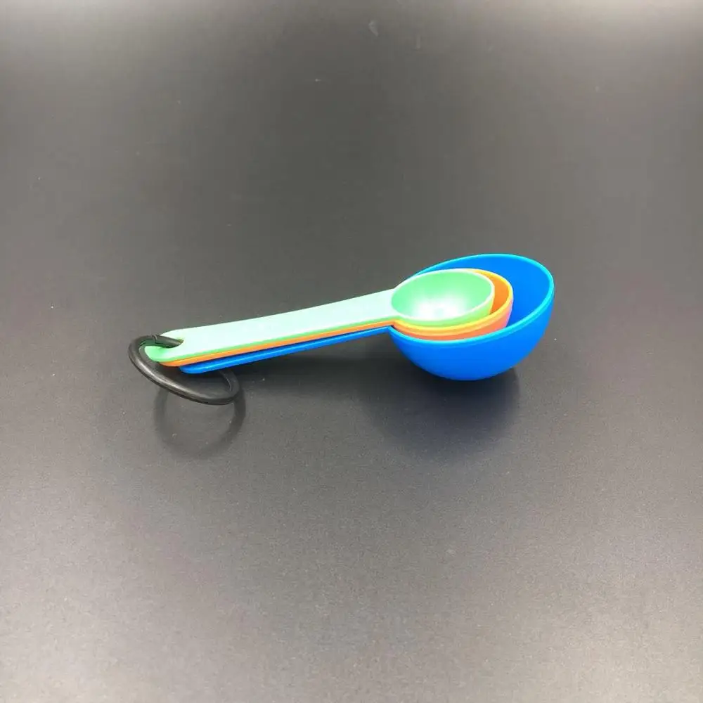 good quality 3 in 1 plastic measuring round spoons