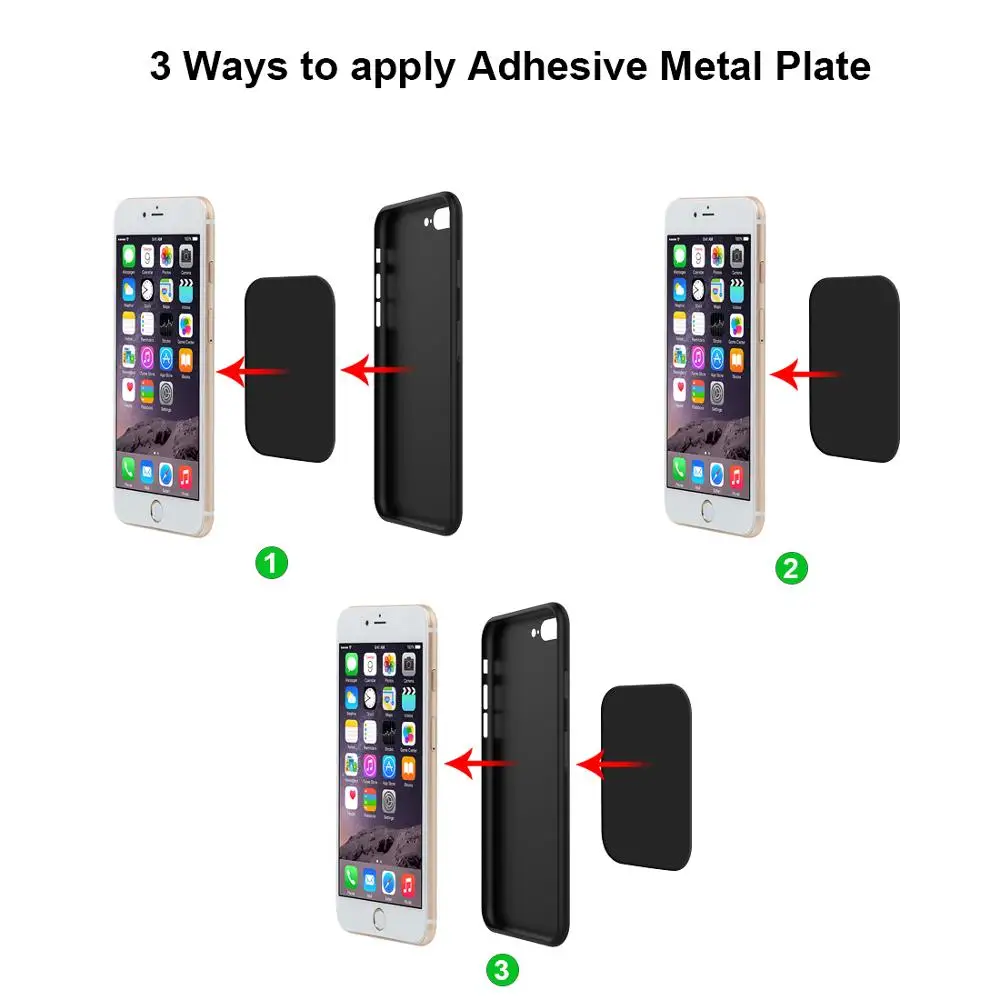
Strong sticky 3m adhesive metal plate for cell phone accessories holder 
