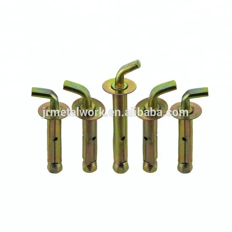 M16 M18 M20 Carbon Steel Color Zinc Plated Hook Expansion Anchor Bolt