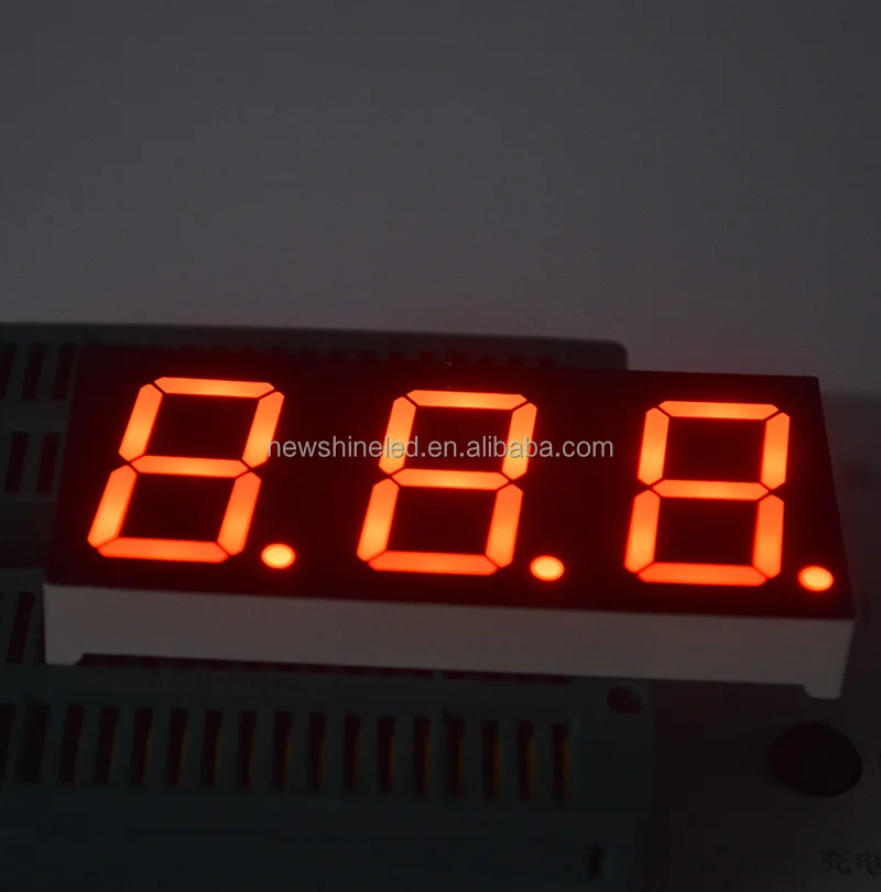 3 digits 7 segment led display 0.28 inch led digital display led seven segment display for outdoor digital signage solutions