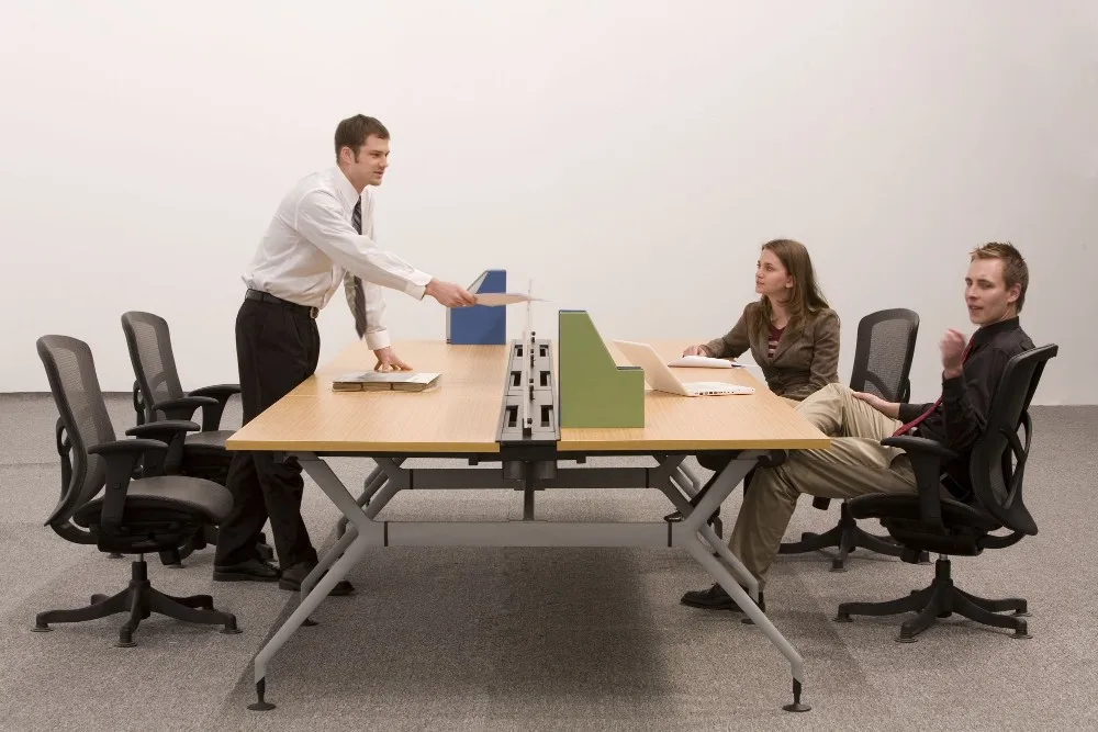 Best workstation height adjustable feet office furniture prices design meeting table modern design cubicle office workstation