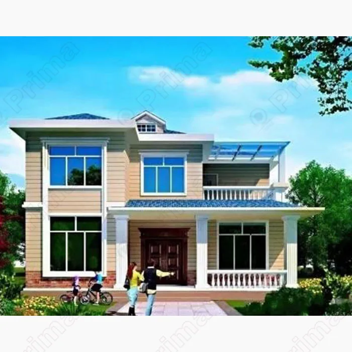China Mill Hot Sale Prefabricated Luxury Light Steel Prefab Villa