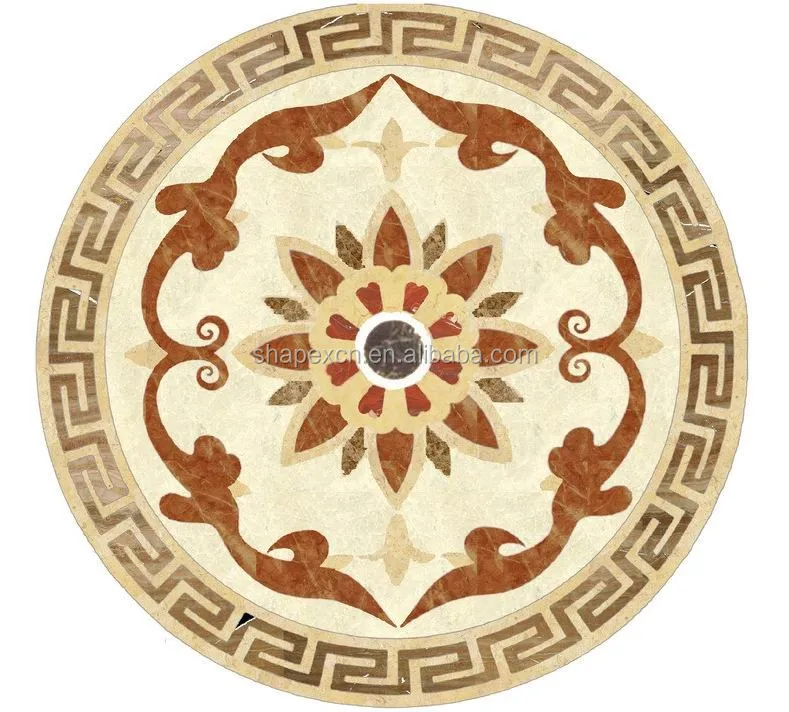 
Waterjet cutting ceramic marble medallion floor tile 60x60 