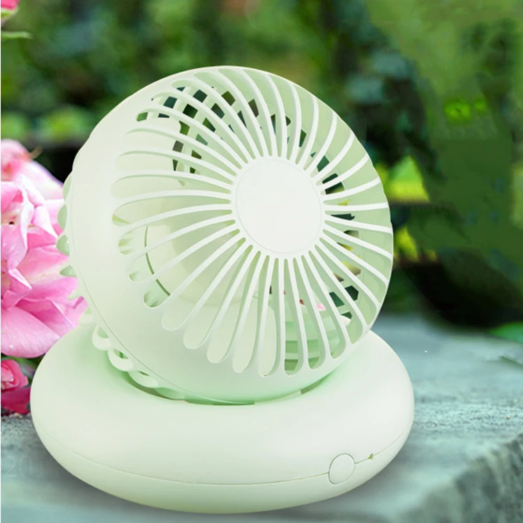 Hot new products 2019 360 degree rotating usb fan 18650 battery