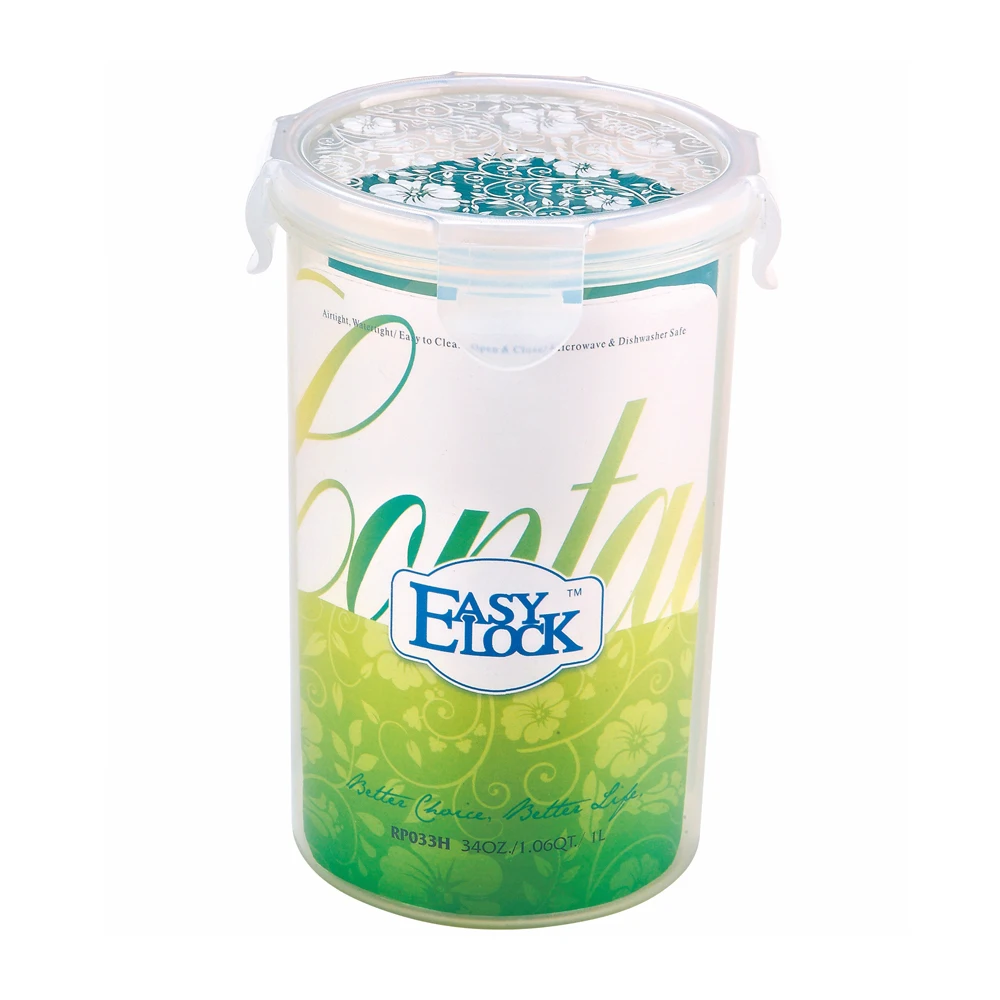 [1000 мл 33oz 4cup]1000 мл/33oz Redbuds узор пластик без добавления бисфенола А очень ясный пластичный цилиндр еды контейнер с