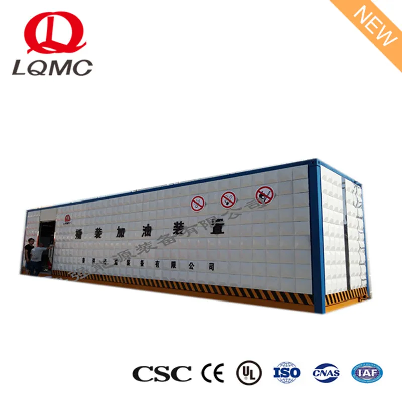 60000 liters container type fuel tank mobile fuel station