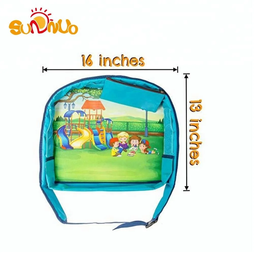 Toddler/infant Waterproof car seat Travel snack Tray with mesh pockets
