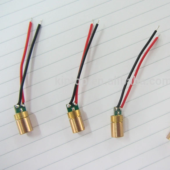 Hot Selling Mini Red 650nm 1mw 5mW  6.2x10.1mm Laser Diode Module With PCB and wire