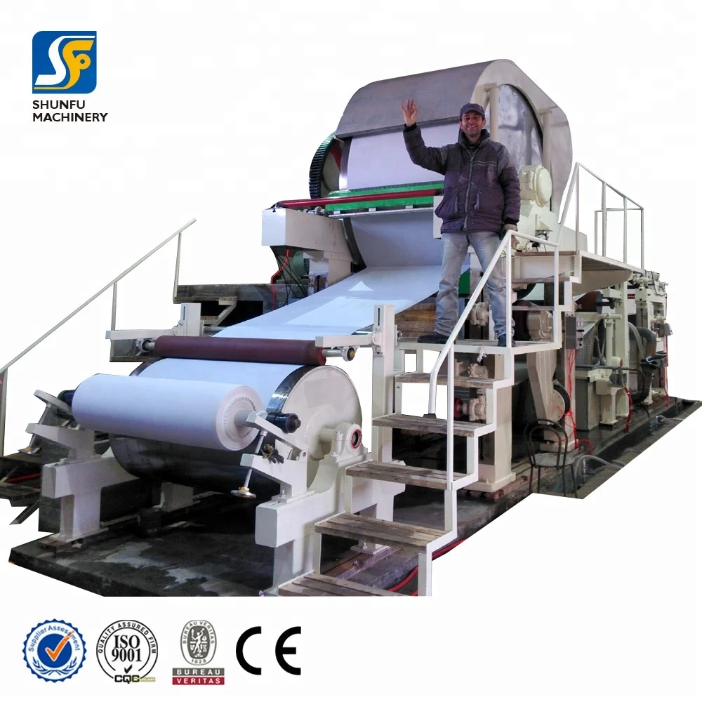 Tissue paper mill machinery small toilet paper making machine 787mm with capacity of 0.8-1ton per day